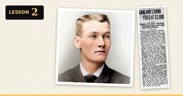 Elder Will Hayes portrait beside a 1924 newspaper report